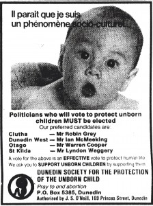 1987 Aug 12 Society for Unborn Child