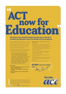 Act Education pamphlet